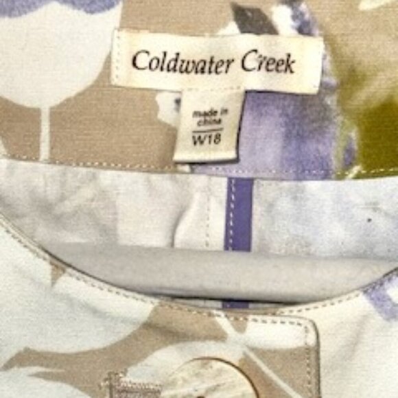 Coldwater Creek Floral Jacket 3/4 Sleeve Romantic Fairy Core Career - Picture 2 of 4